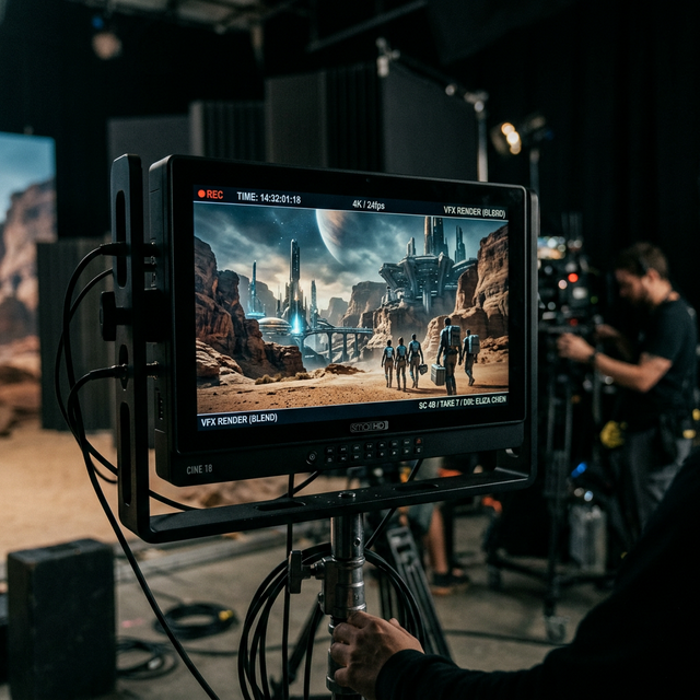 AI & Real-World Hybrid Production visualization 3